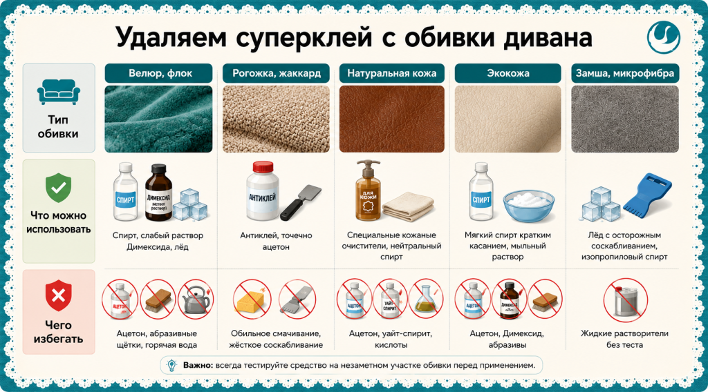 Удаление суперклея с обивки дивана.png Удаление суперклея с обивки дивана.png