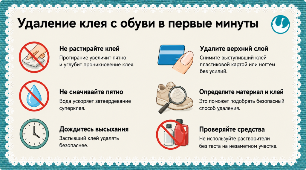 как удалить клей с обуви в первые минуты.png