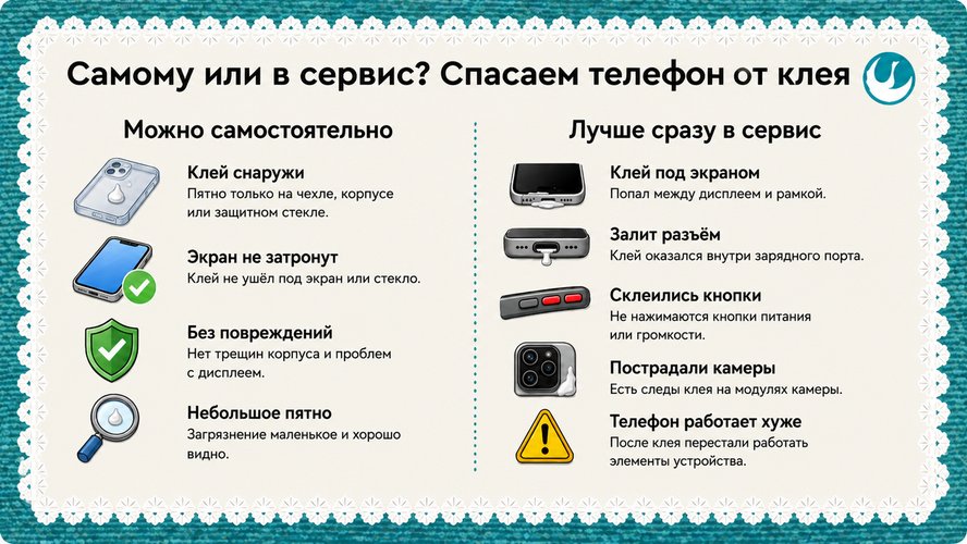 Самому или в сервис Спасаем телефон от клея.jpg