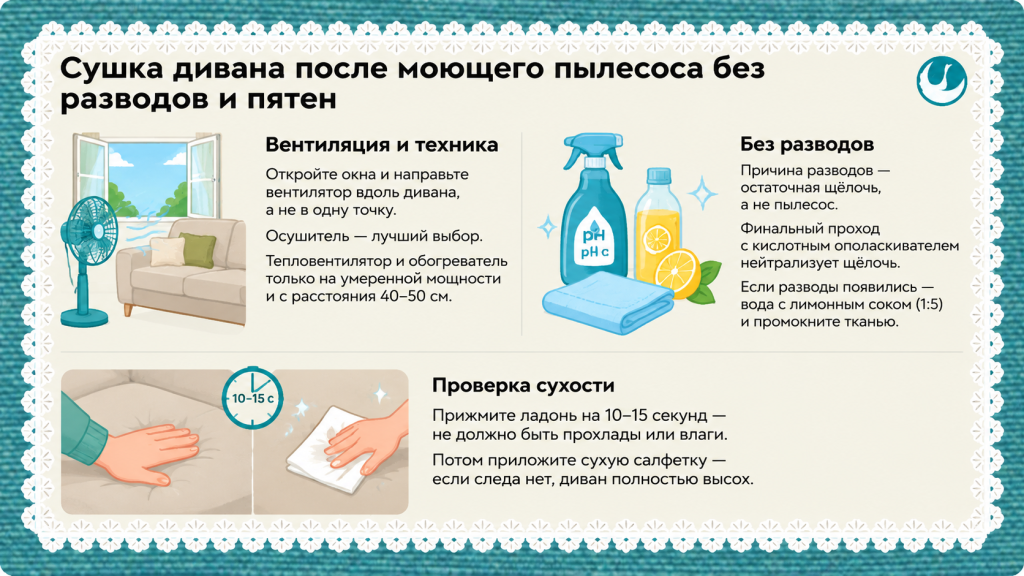 сушка дивана после моющего пылесоса.png